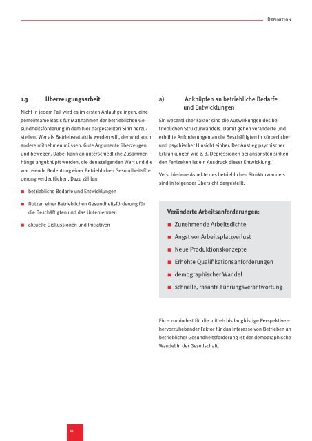 Chancengleichheit in der betrieblichen Gesundheitsförderung