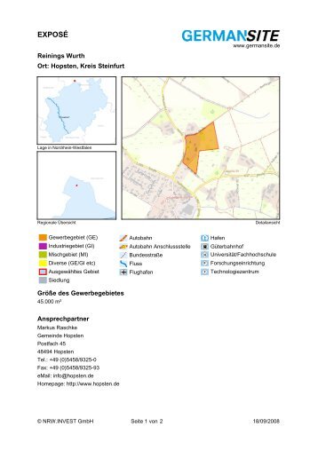 Gewerbegebiet Reinings Wurth_germansite.pdf - Gemeinde Hopsten