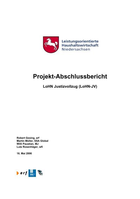 Projekt-Abschlussbericht - Niedersachsen
