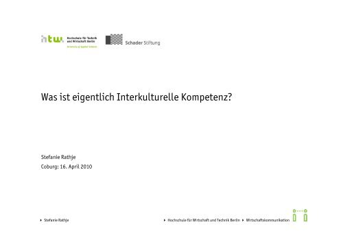 Was ist eigentlich Interkulturelle Kompetenz? - Integrationspotenziale