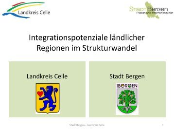 Vorstellung Landkreis Celle und Stadt Bergen - Integrationspotenziale