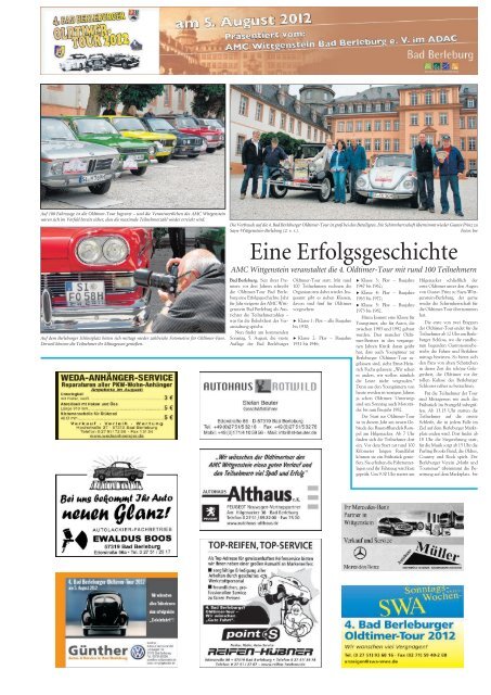 Ausgabe D, Wittgenstein (12.13 MB) - Siegerländer Wochen-Anzeiger