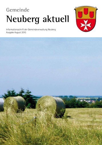 NEUBERG aktuell, Ausgabe 08/2010 - Gemeinde Neuberg