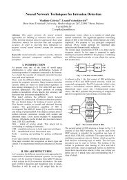 Neural Network Techniques for Intrusion Detection - BSTU ...