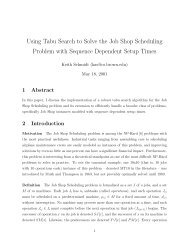 Using Tabu Search to Solve the Job Shop Scheduling Problem with ...