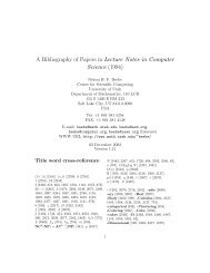 A Bibliography of Papers in Lecture Notes in Computer Science (1994)