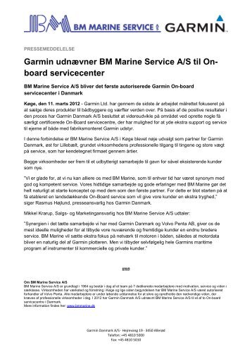 Læs mere - BM Marine Service A/S
