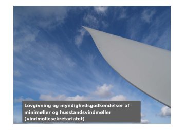 Lovgivning og myndighedsgodkendelse af ... - Naturstyrelsen