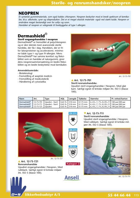 Afsnit 4 - Handsker - D-S Sikkerhedsudstyr