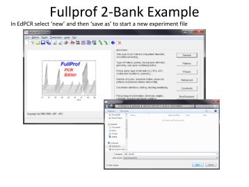 Fullprof 2-Bank Example