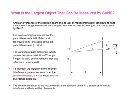 An Introduction to Neutron Scattering - Spallation Neutron Source