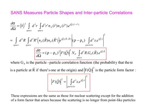 An Introduction to Neutron Scattering - Spallation Neutron Source