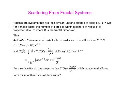 An Introduction to Neutron Scattering - Spallation Neutron Source