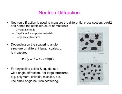 An Introduction to Neutron Scattering - Spallation Neutron Source