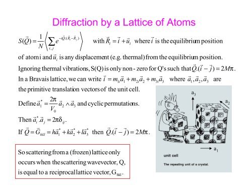 An Introduction to Neutron Scattering - Spallation Neutron Source