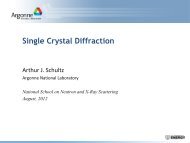 Single Crystal Diffraction - Spallation Neutron Source