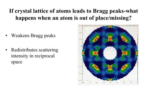 Diffuse Scattering - Spallation Neutron Source - Oak Ridge National ...