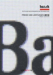 PREISE UND LEISTUNGEN 2012 - Basler Zeitung