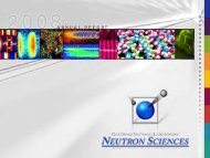 Neutron Sciences 2008 Annual Report - 17.79 MB - Spallation ...