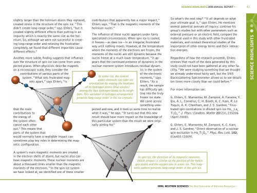 Neutron Sciences 2008 Annual Report - 17.79 MB - Spallation ...