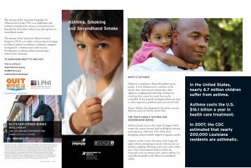 Asthma and Smoking Brochure - Louisiana Department of Health ...