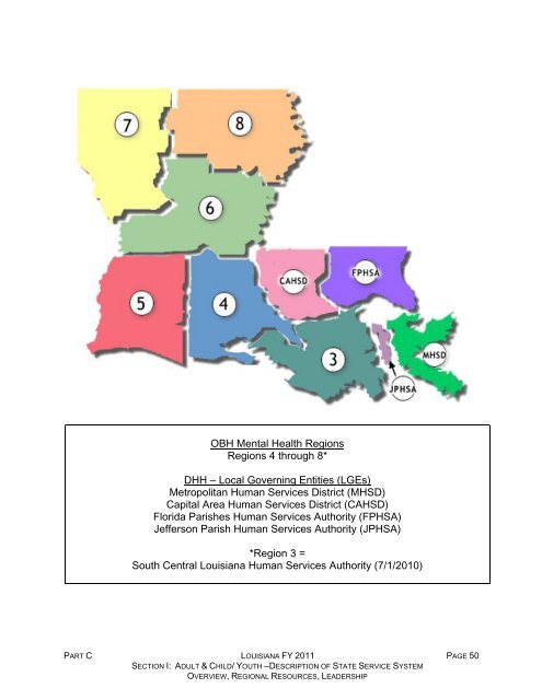 LOUISIANA Community Mental Health Services Block Grant ...