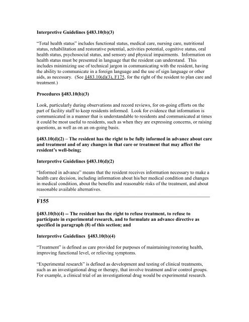 CMS Manual System - Louisiana Department of Health and Hospitals