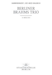 BerLiner BrAhMS TriO - Heimat.de