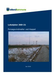 Lokalplan 360-21 Forsøgsvindmøller ved Kappel - Lolland Kommune
