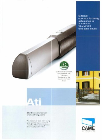 Download Catalogue - Automatic Gate Barrier
