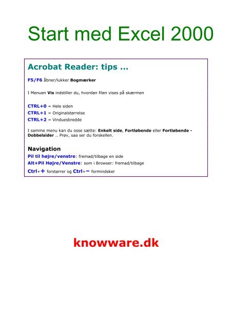 Download PDF ved at højreklikke her - KnowWare