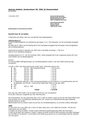 desiree stokkel. donkerelaan 39, 2061 jk bloemendaal