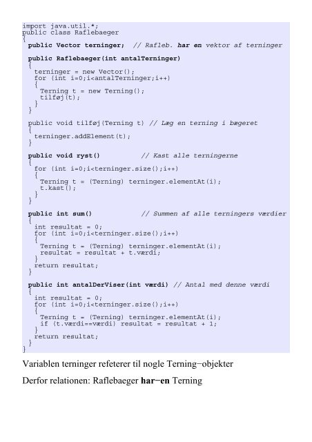 transparenterne - Objektorienteret programmering i Java
