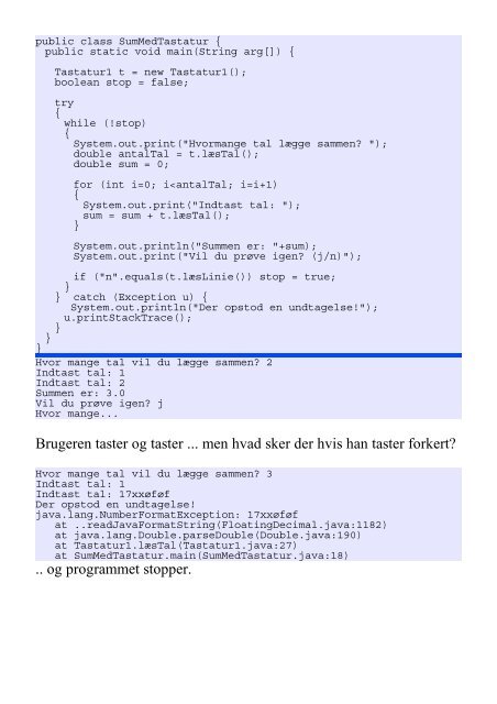 transparenterne - Objektorienteret programmering i Java