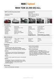 MAN TGM 22.290 6X2-4LL - MAN Topused Newsletter