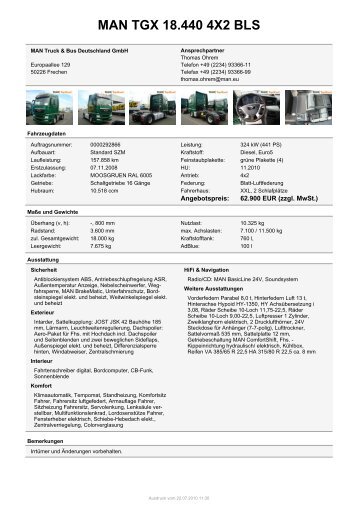 MAN TGX 18.440 4X2 BLS - MAN Topused Newsletter