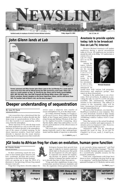 Download - NEWSLINE - Lawrence Livermore National Laboratory