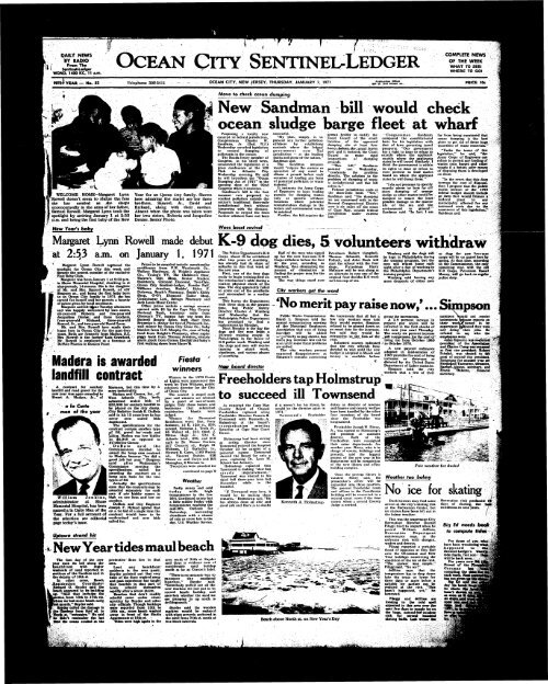 Jan 1971 - On-Line Newspaper Archives of Ocean City