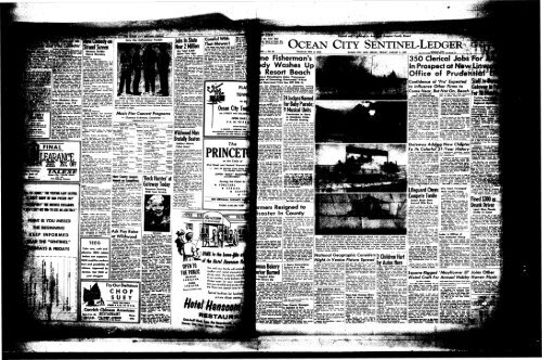 Aug 1957 On Line Newspaper Archives Of Ocean City