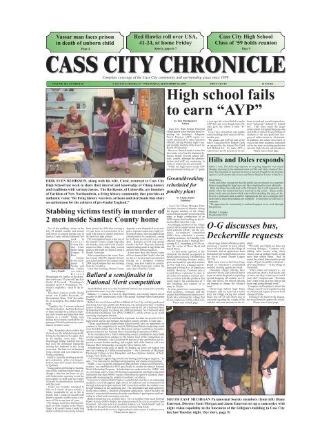 Cass City Chronicle To Parent Directory