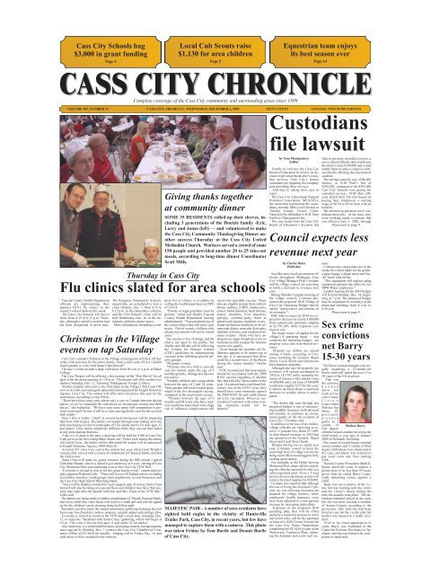 cass city chronicle - To Parent Directory