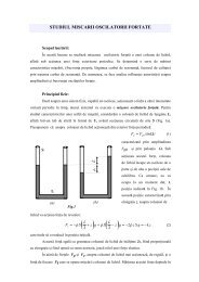 5. Studiul miscarii oscilatorii fortate.