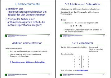 5. Rechnerarithmetik 5.2 Addition und ... - next-internet.com
