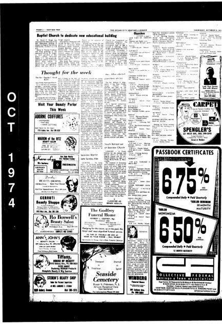 Oct 1974 - On-Line Newspaper Archives of Ocean City