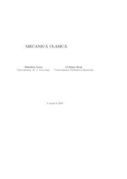 MECANICĂ CLASICĂ - UAIC - Laboratorul de Mecanica si Acustica