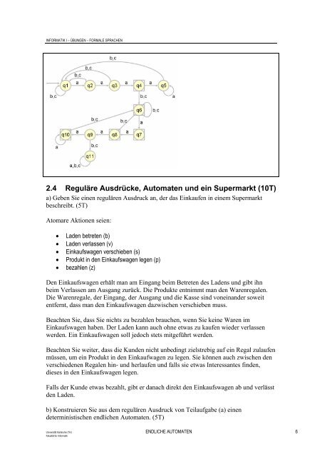 Übungsblatt 12 FORMALE SPRACHEN 1 ... - next-internet.com