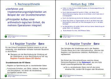 5. Rechnerarithmetik Pentium Bug: 1994 5.4 ... - next-internet.com