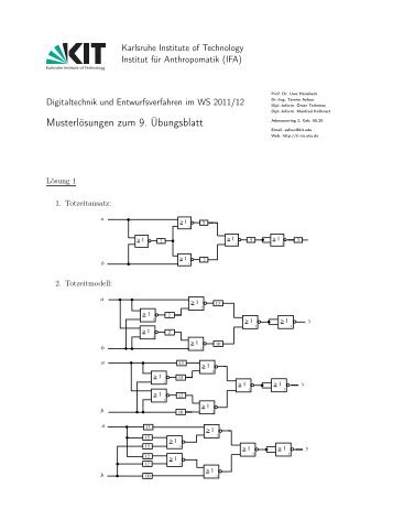 Musterlösungen zum 9. Übungsblatt - next-internet.com