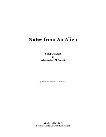 pdf file - Notes from An Alien