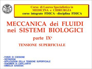 A + F - Facoltà di Medicina e Chirurgia